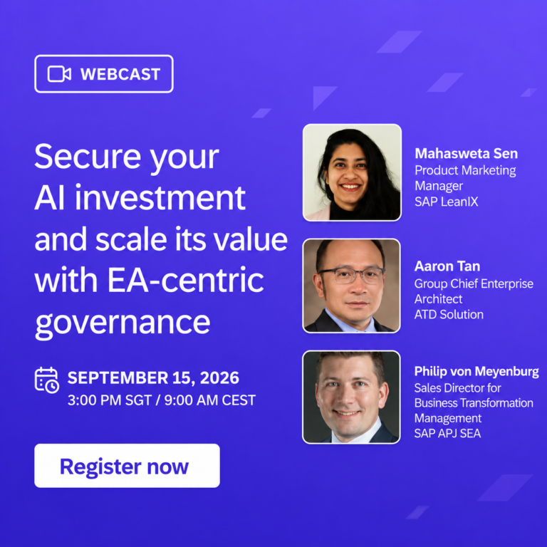 [Webinar] Secure Your AI Investment and Scale Its Value with EA-Centric Governance